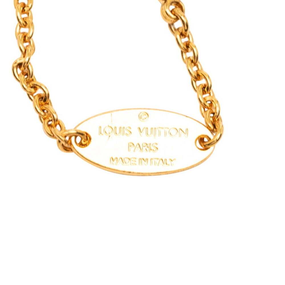 LOUIS VUITTON Gold Pearl Charm Bracelet - Picture 7 of 8